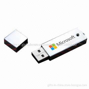 Metal USB Flash Drive, Customized Packaging Types/Logos Accepted, 128MB to 32GB